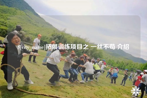 广安拓展训练项目之 一丝不苟 介绍
